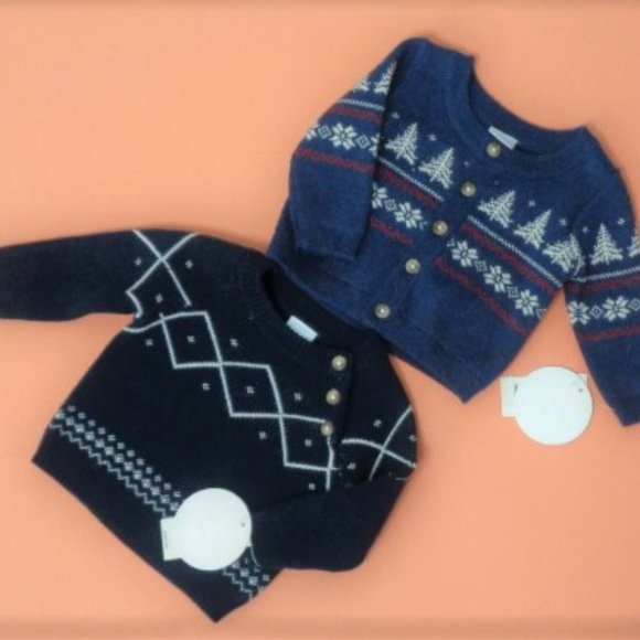 Edgehill Collection Other - 🍼 2 SWEATERS Edgehill Collection blue 3M NWT